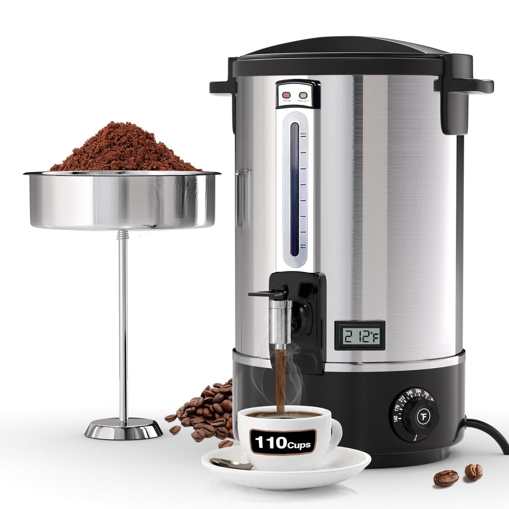 110-Cup Stainless Steel Commercial Coffee Urn Y460718