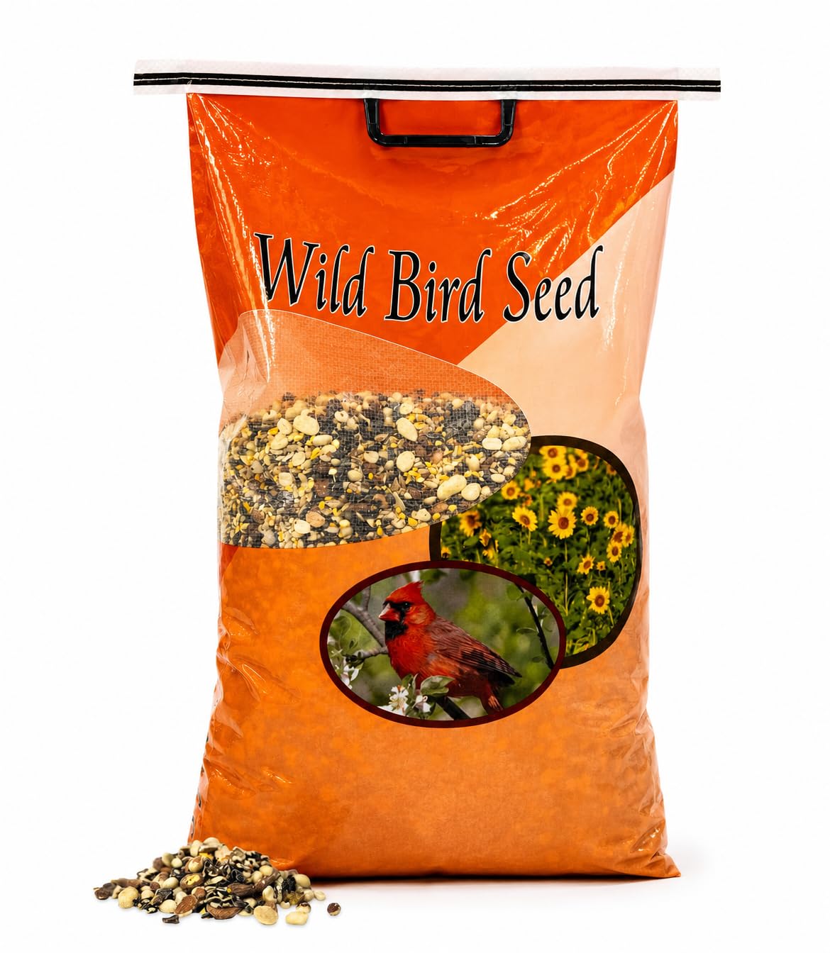 Bird Seed, 20 lb, Nut & Sunflower Seed Blend I9872