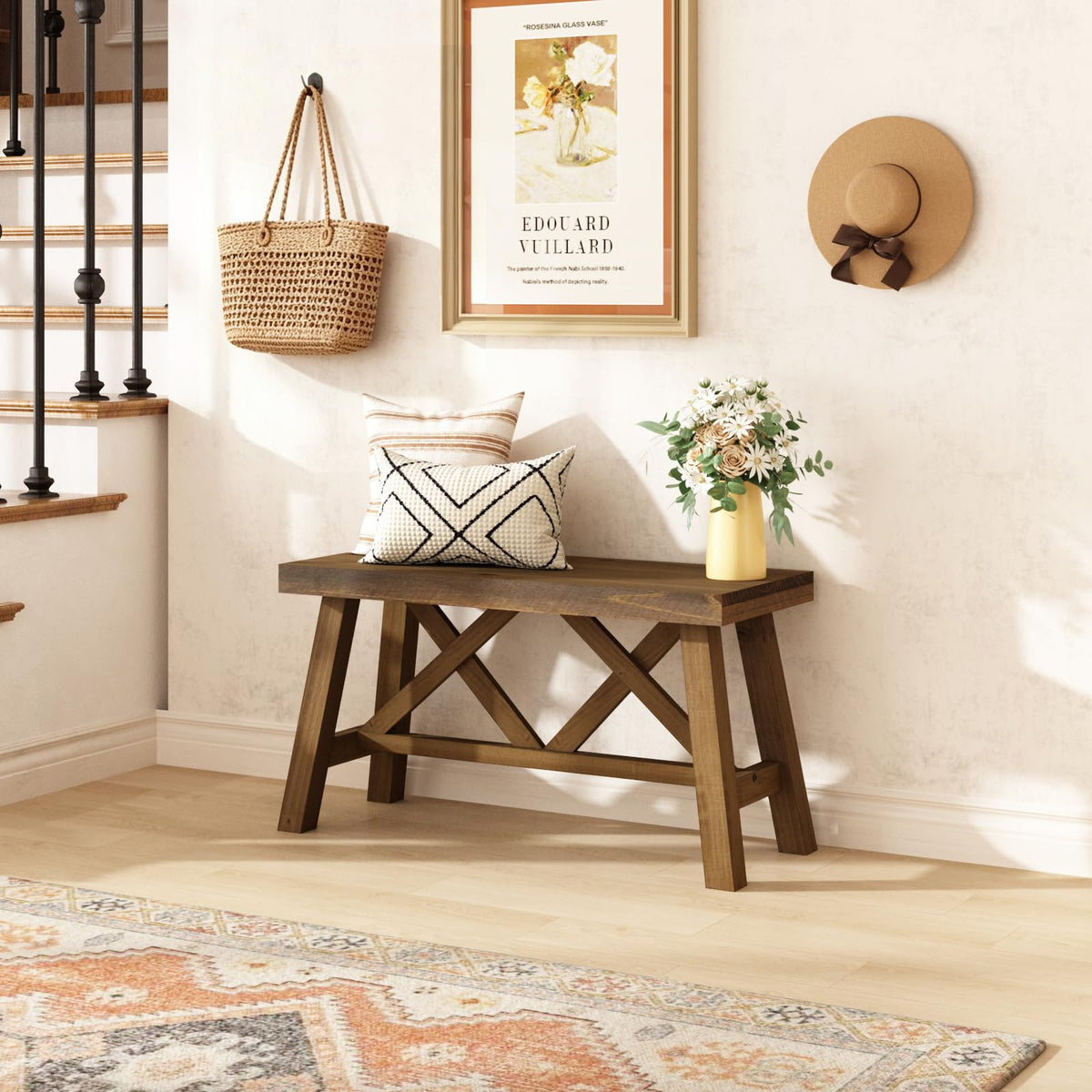 30" Solid Wood Bench Z28076