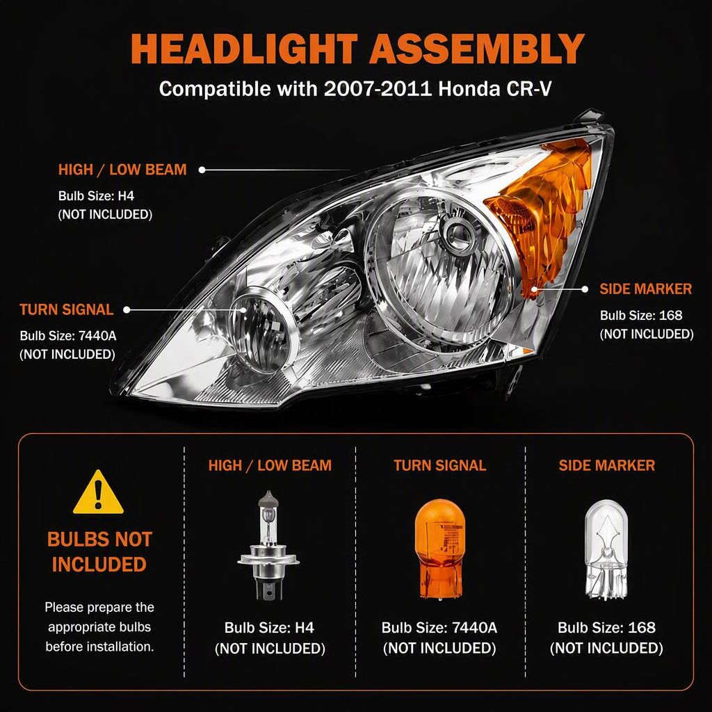 Chrome Halogen Headlights E183242