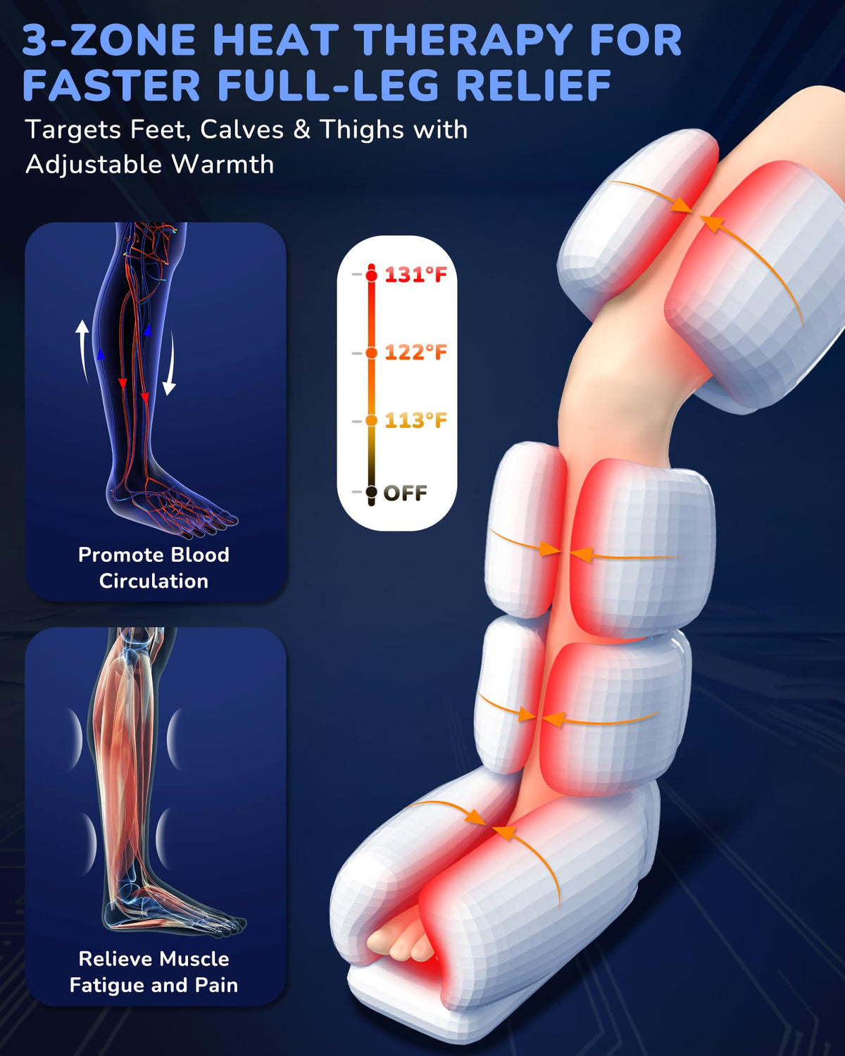 Leg Compression Massager with Heat W1887