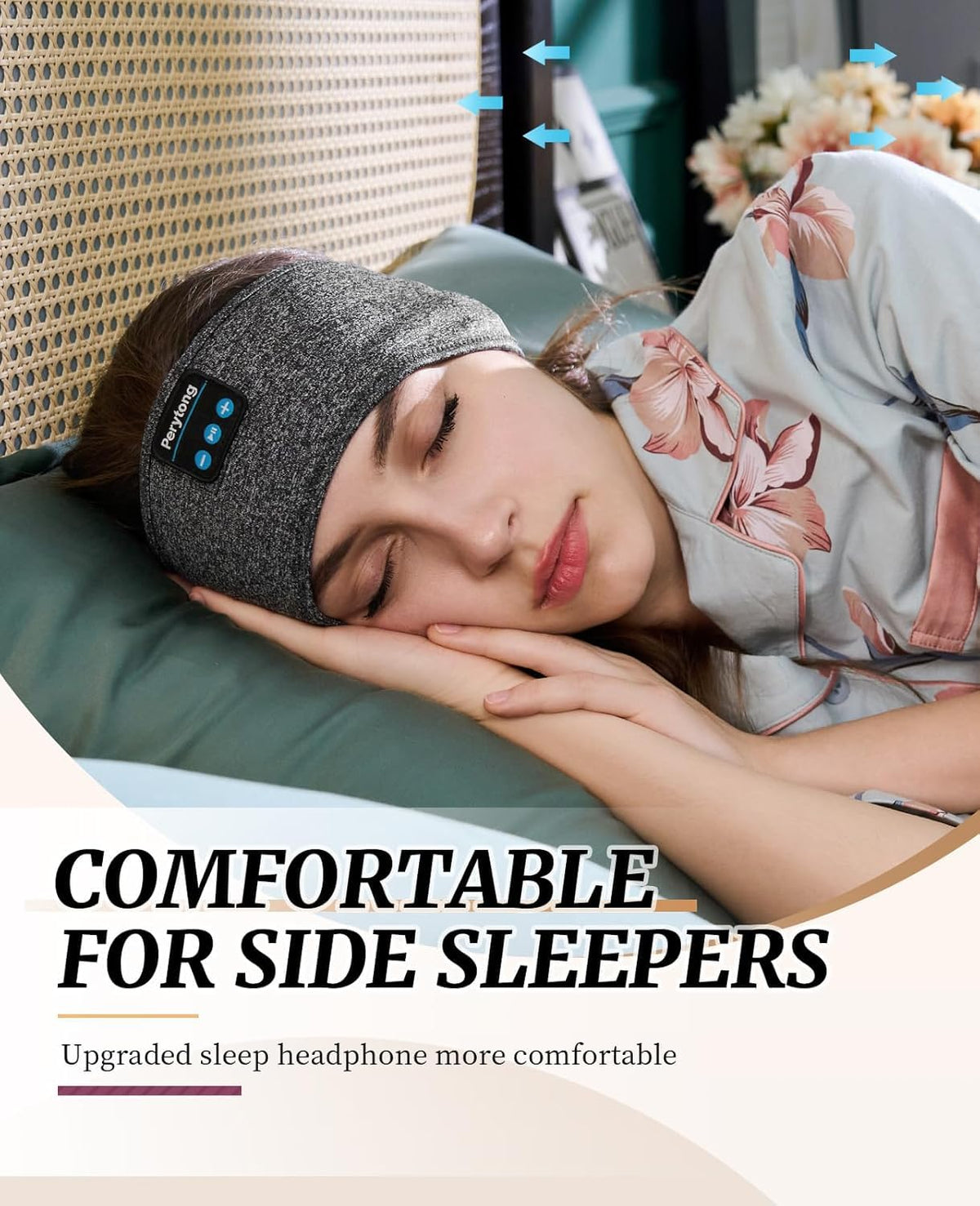 2 Pack Bluetooth Sleep Mask and Headband Headphones Set G868