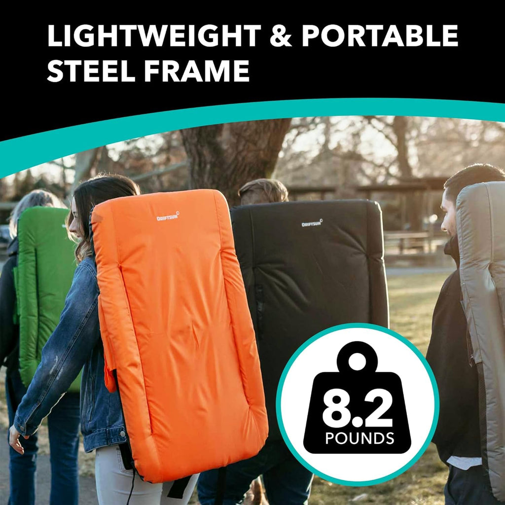 2 Pack Extra Wide Foldable Stadium Seats with Back Support H384632