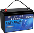 12V 100Ah LiFePO4 Lithium Battery with 100A Smart BMS W311134