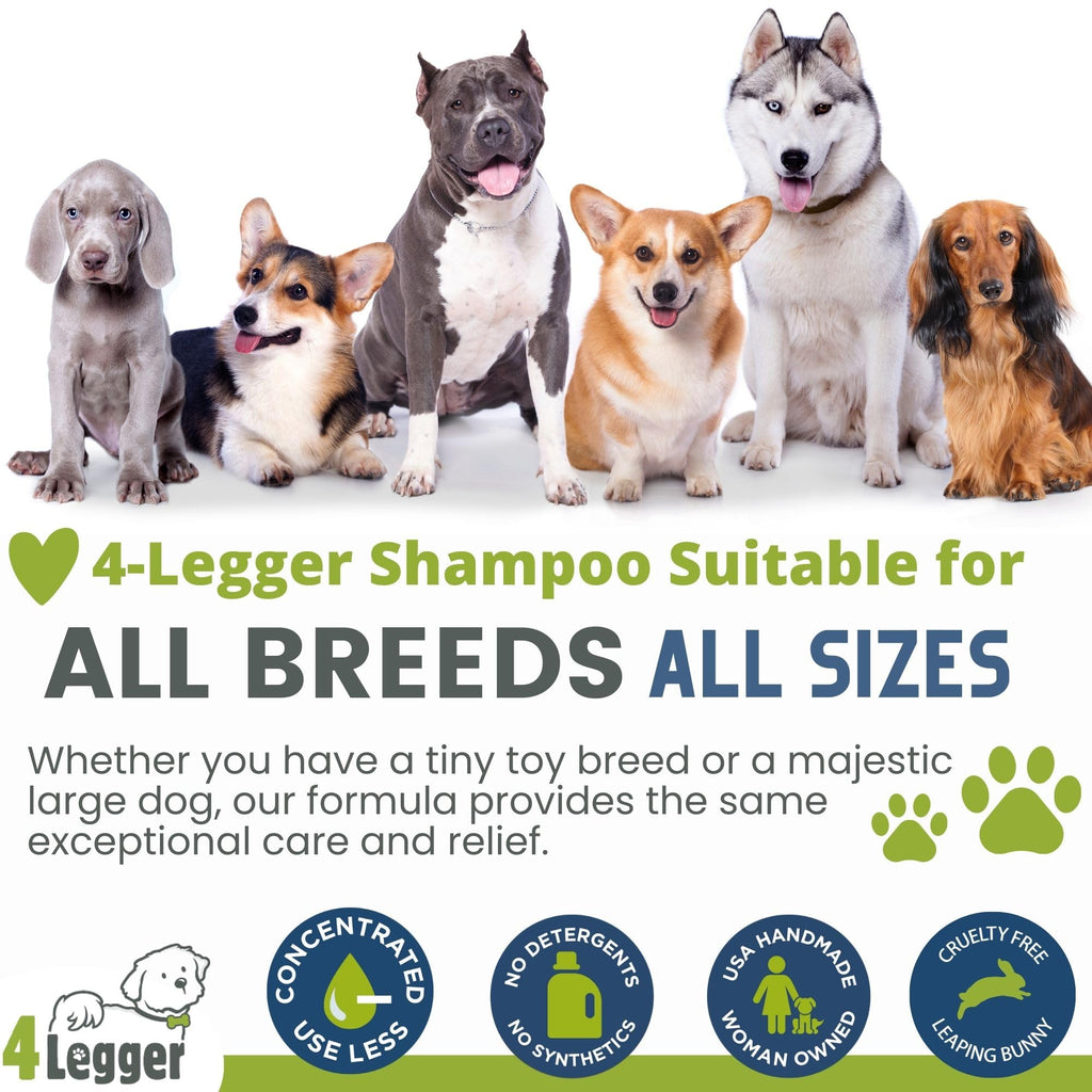 Certified Organic Hypoallergenic Dog Shampoo with Aloe and Lemongrass 16 oz E846619