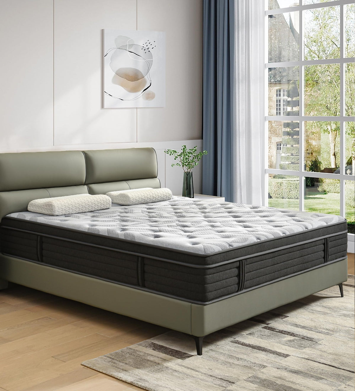 12 Inch Medium Firm Hybrid Mattress J674