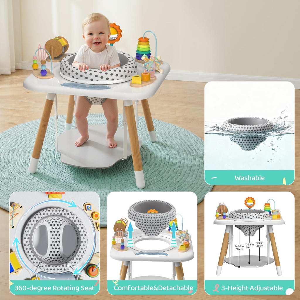 3-Stage Baby Activity Center with 7 Interactive Toys I382690