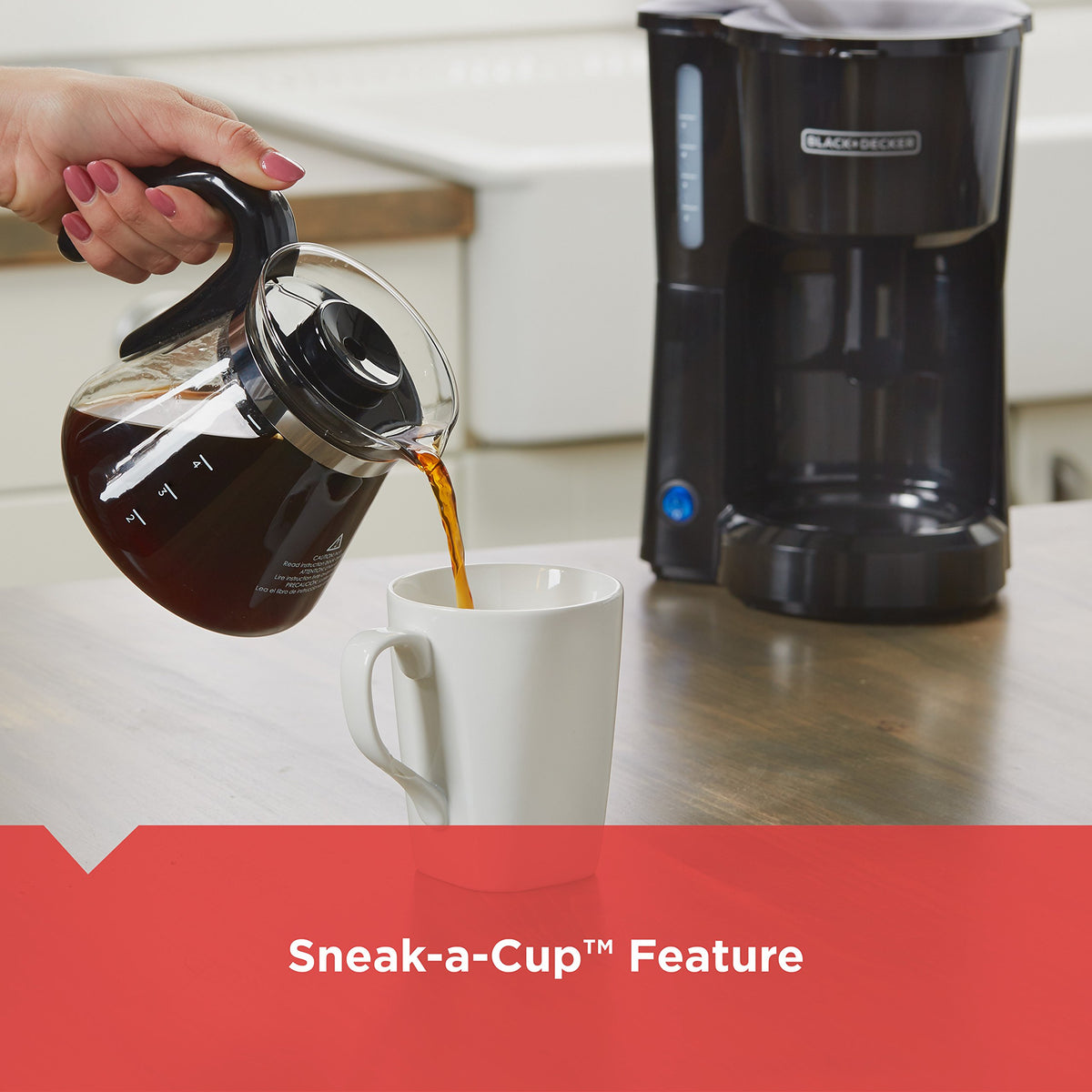 4-in-1 5-Cup Coffee Maker, Black F60998