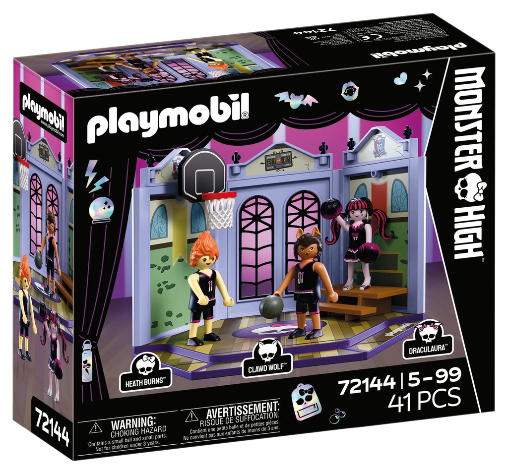 Monster High Casketball Court Playset with Draculaura, Clawd Wolf, Heath Burns L50997
