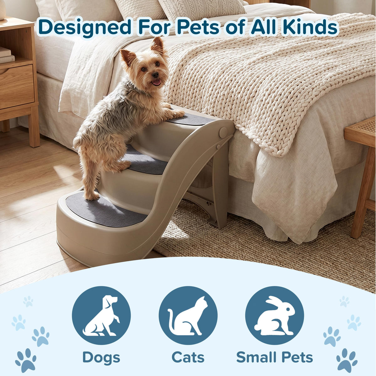 3-Step Dog Stairs with Safety Locking Pins L6666