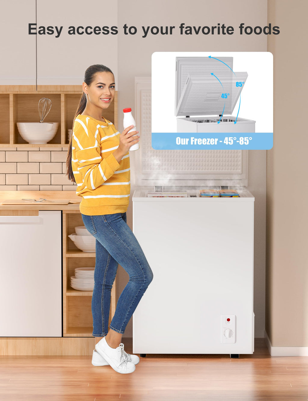 5.0 Cu Ft Compact Chest Freezer G15994