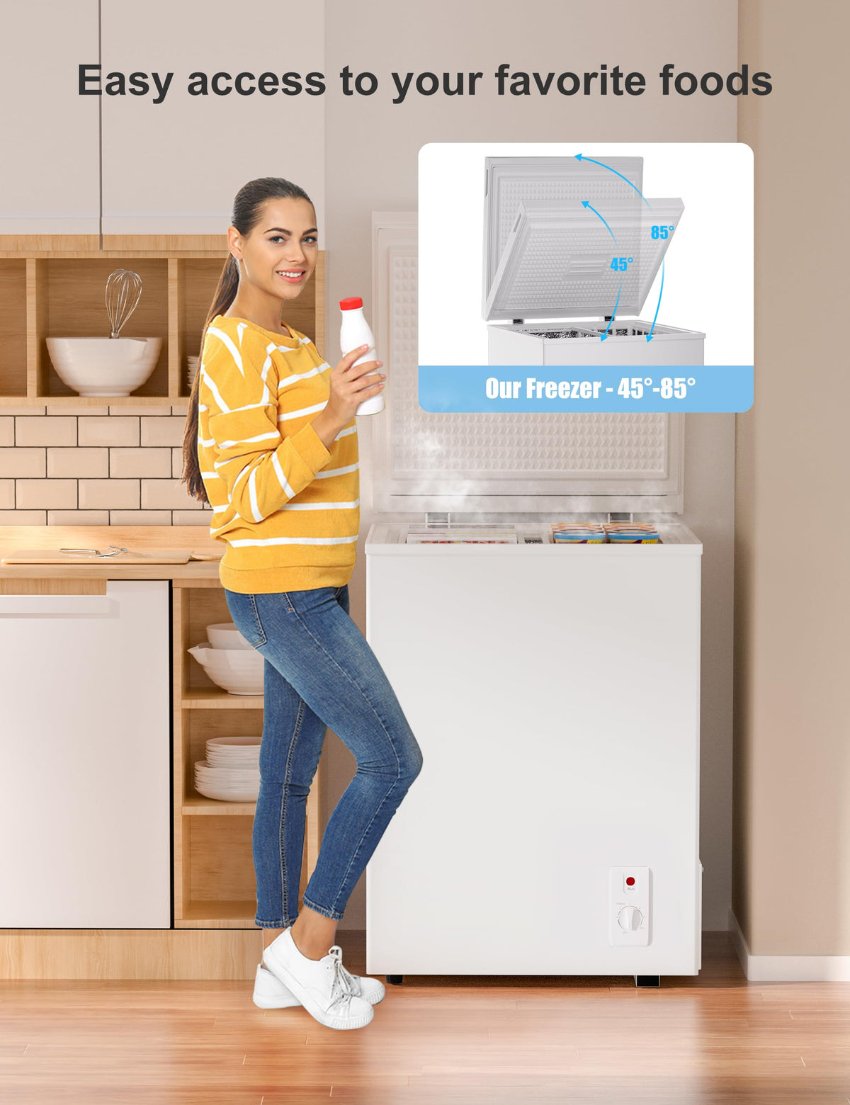 5.0 Cu Ft Compact Chest Freezer G15994