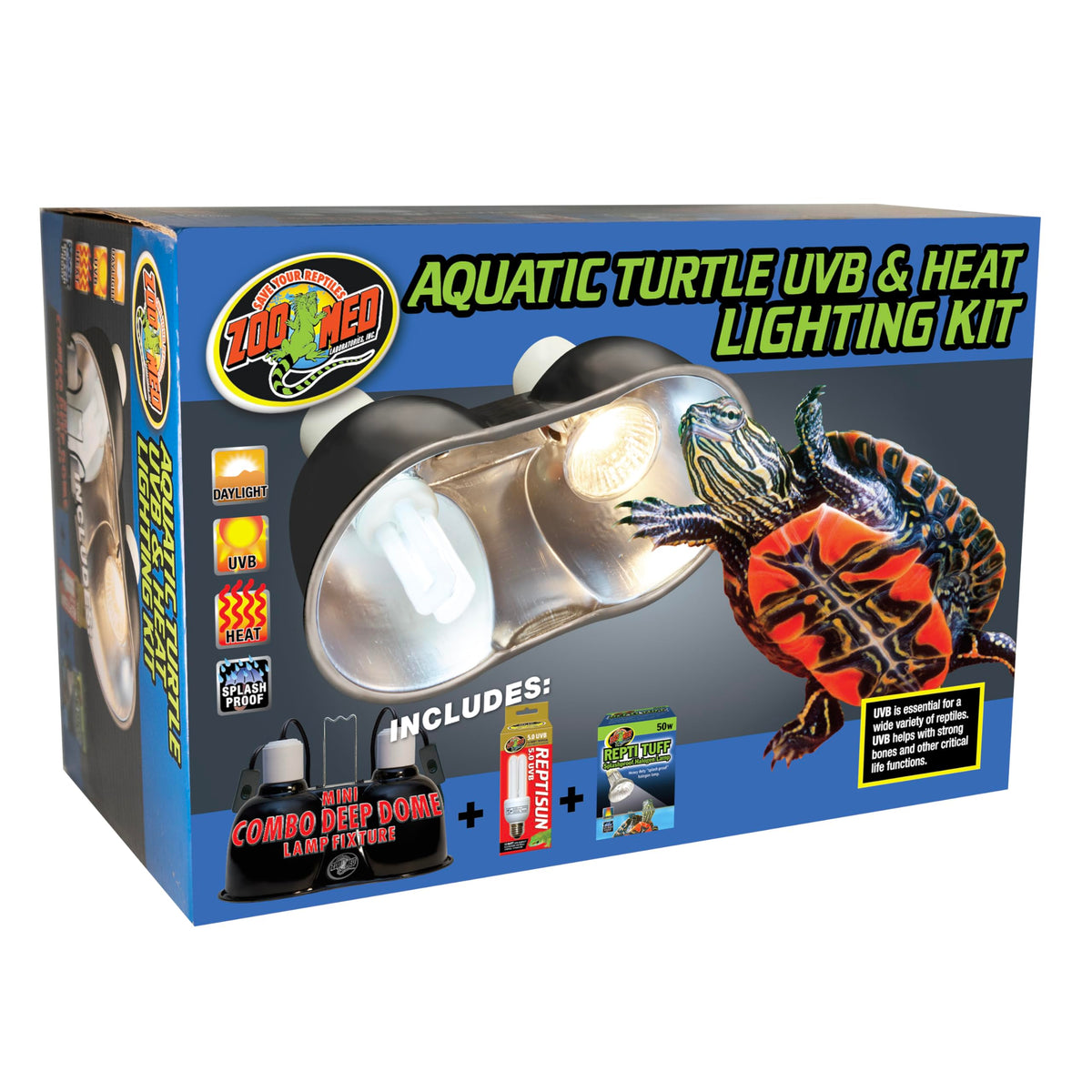 Aquatic Turtle Heat UVB Light Kit D958
