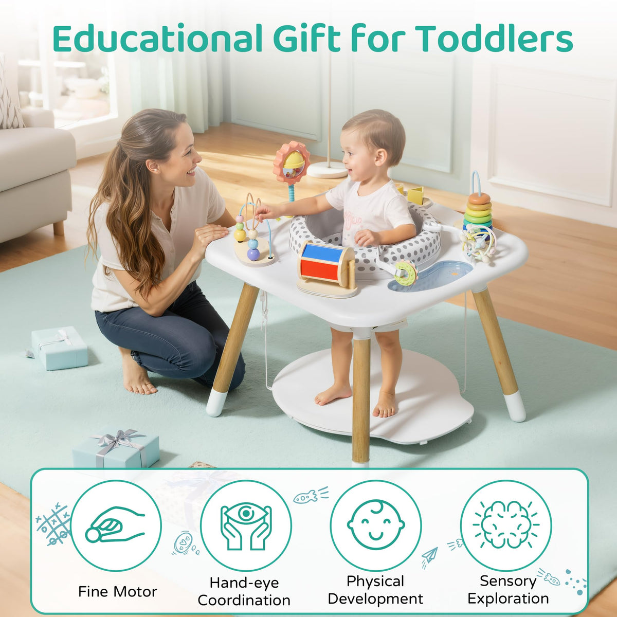 3-Stage Baby Activity Center with 7 Interactive Toys I382690