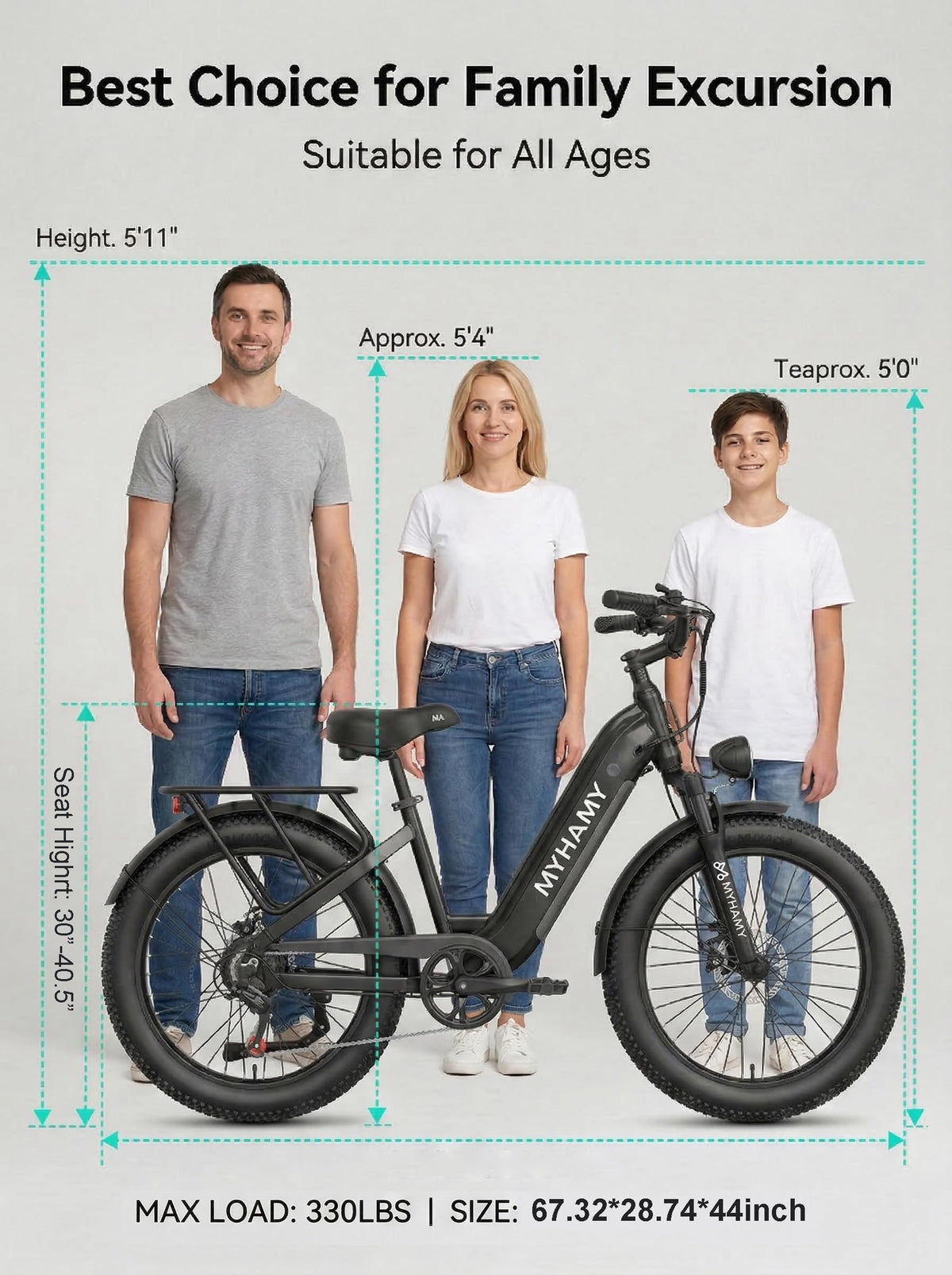 2000W Electric Bike 24 Fat Tire 48V 18Ah Step-Thru I674681