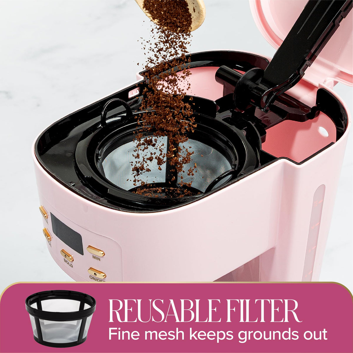 12-Cup Programmable Drip Coffee Maker with Glass Carafe U3279