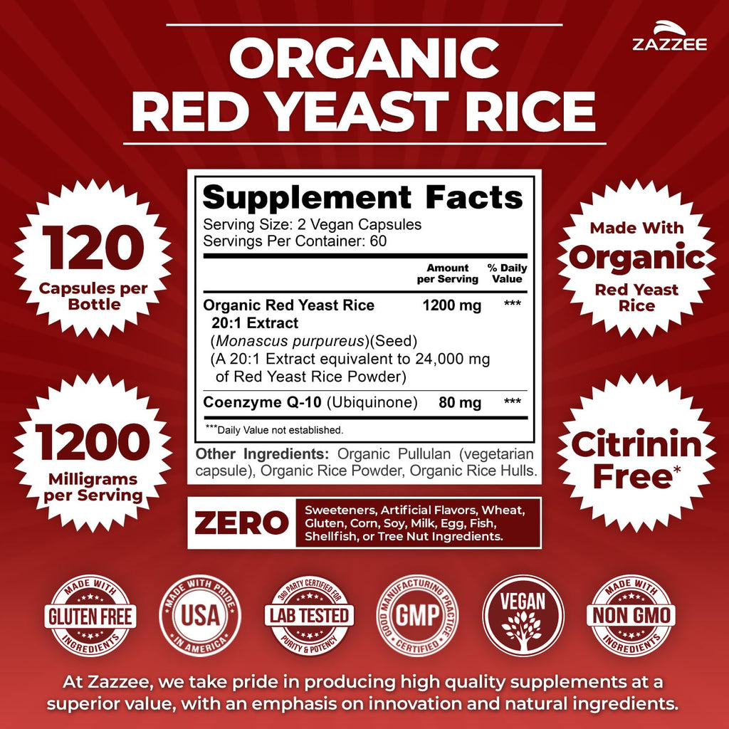 Organic Red Yeast Rice Extract with CoQ10 R197314