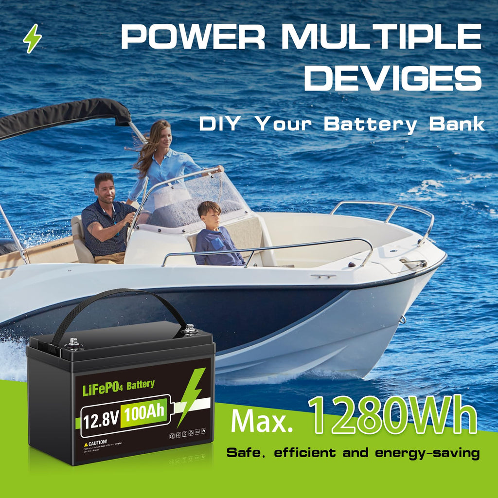 12V 100AH LiFePO4 Lithium Battery P8687