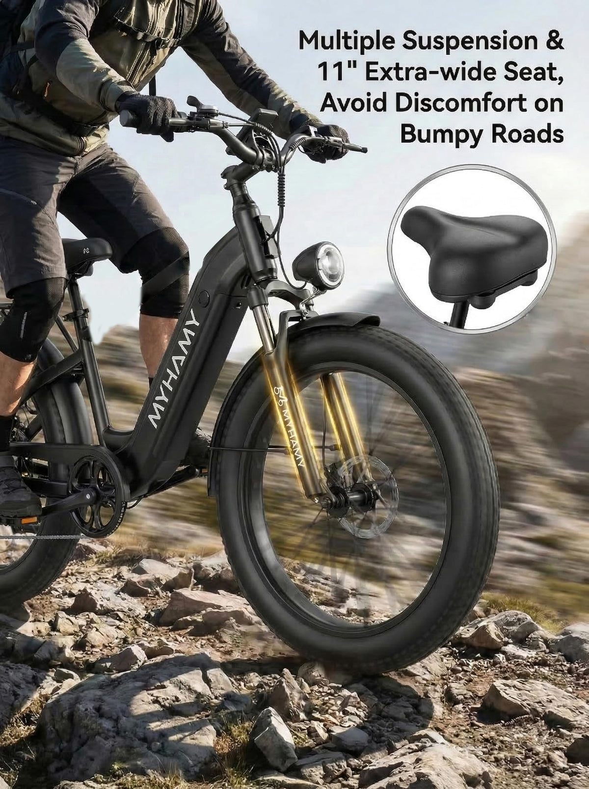 2000W Electric Bike 24 Fat Tire 48V 18Ah Step-Thru I674681