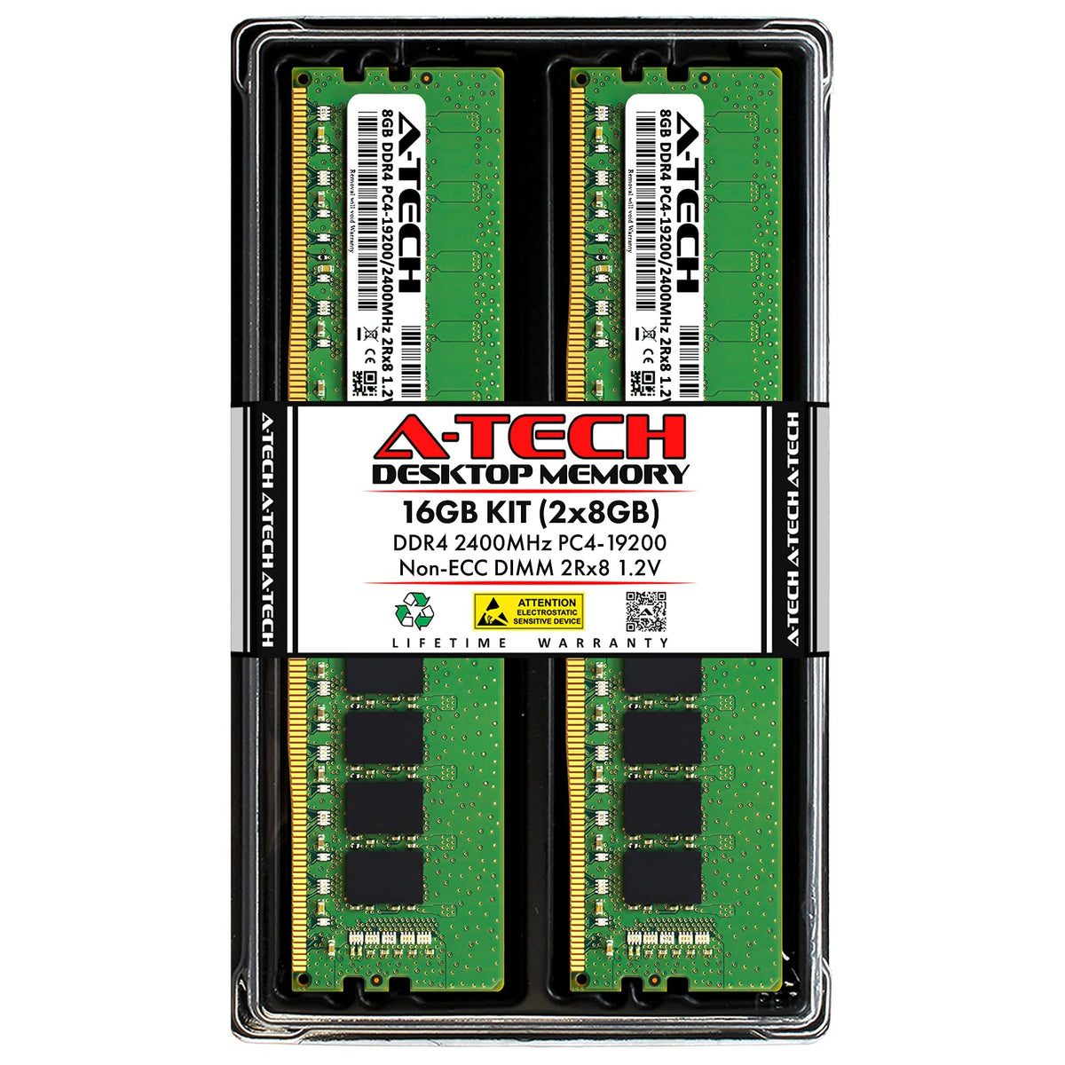 16GB DDR4 2400MHz Non-ECC Desktop RAM Memory Kit X3745