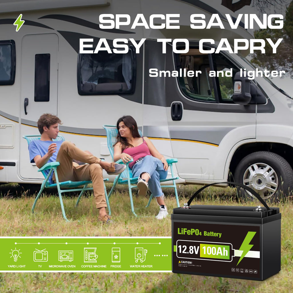 12V 100AH LiFePO4 Lithium Battery P8687