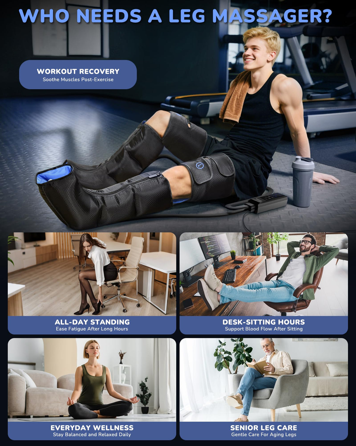 Leg Compression Massager with Heat W1887