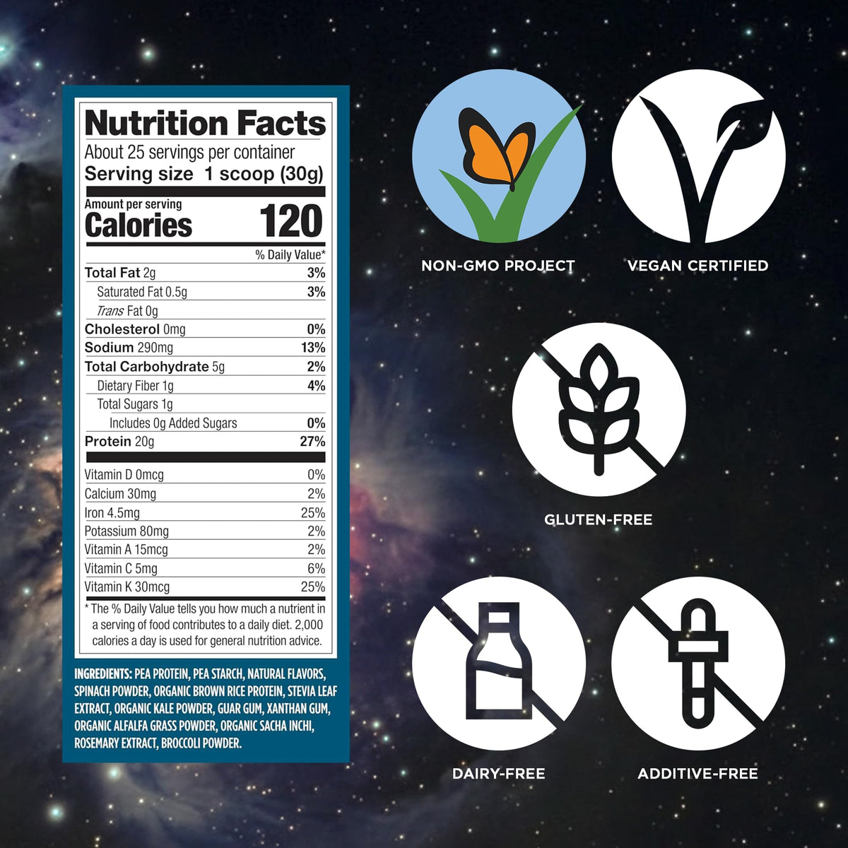 Creamy Vanilla Vegan Protein Powder 26.9 oz C1514