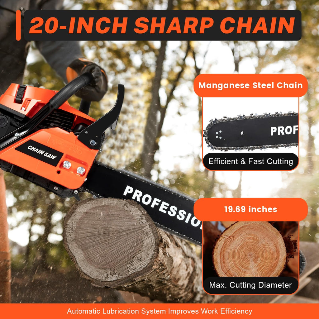 20 Inch 58cc Gas Chainsaw S47859