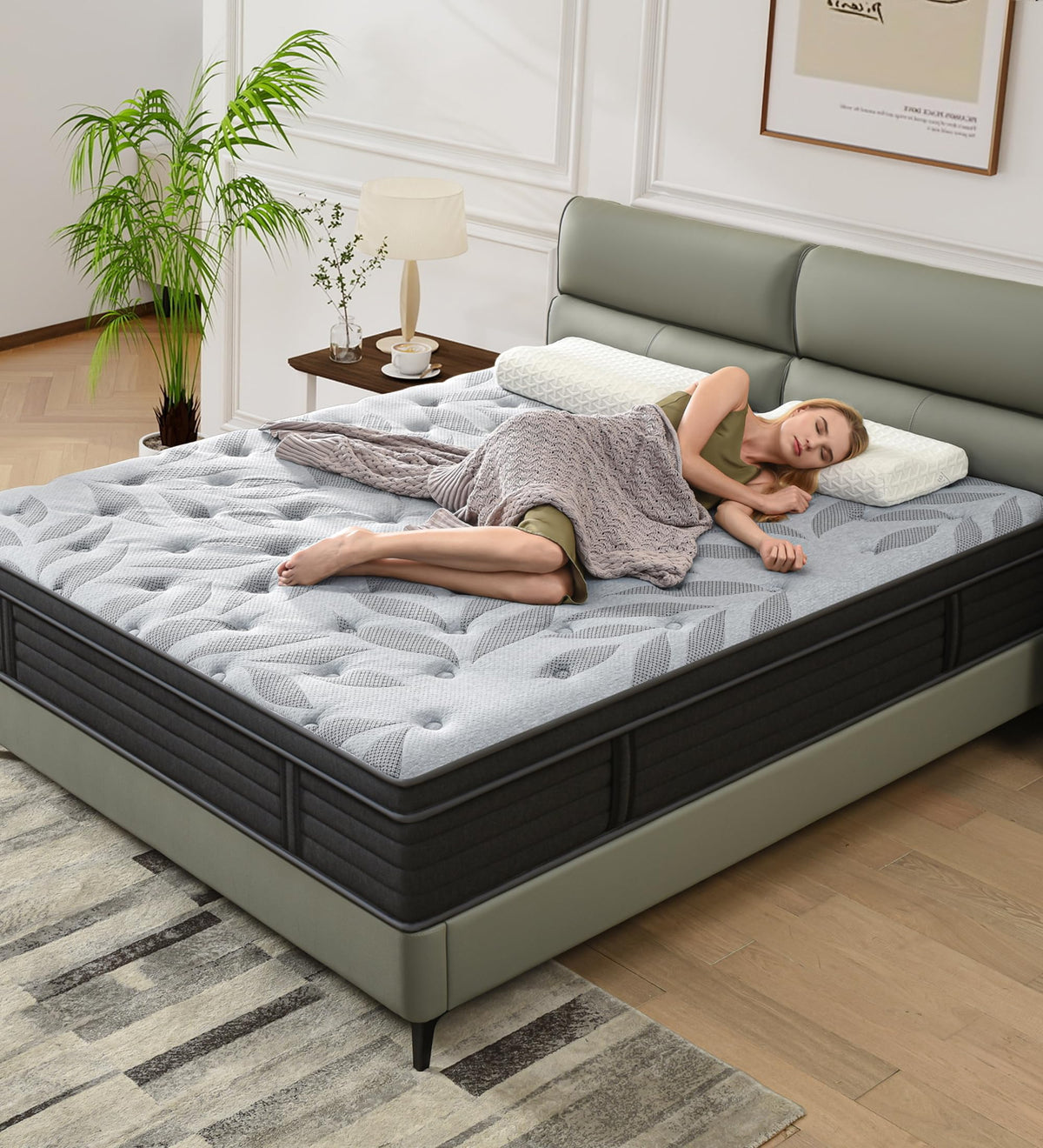 12 Inch Medium Firm Hybrid Mattress J674