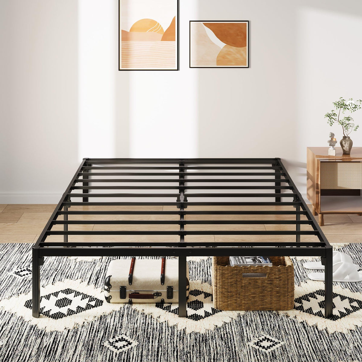 Queen Bed Frame with Headboard Footboard O192