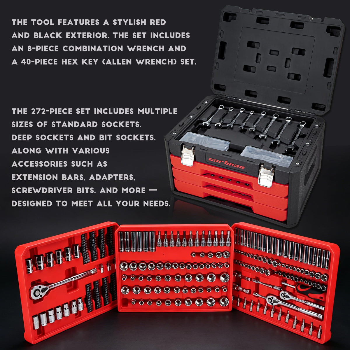 320-Piece Mechanic Tool Kit Set M164627
