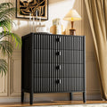 Black 4 Drawer Dresser O46195