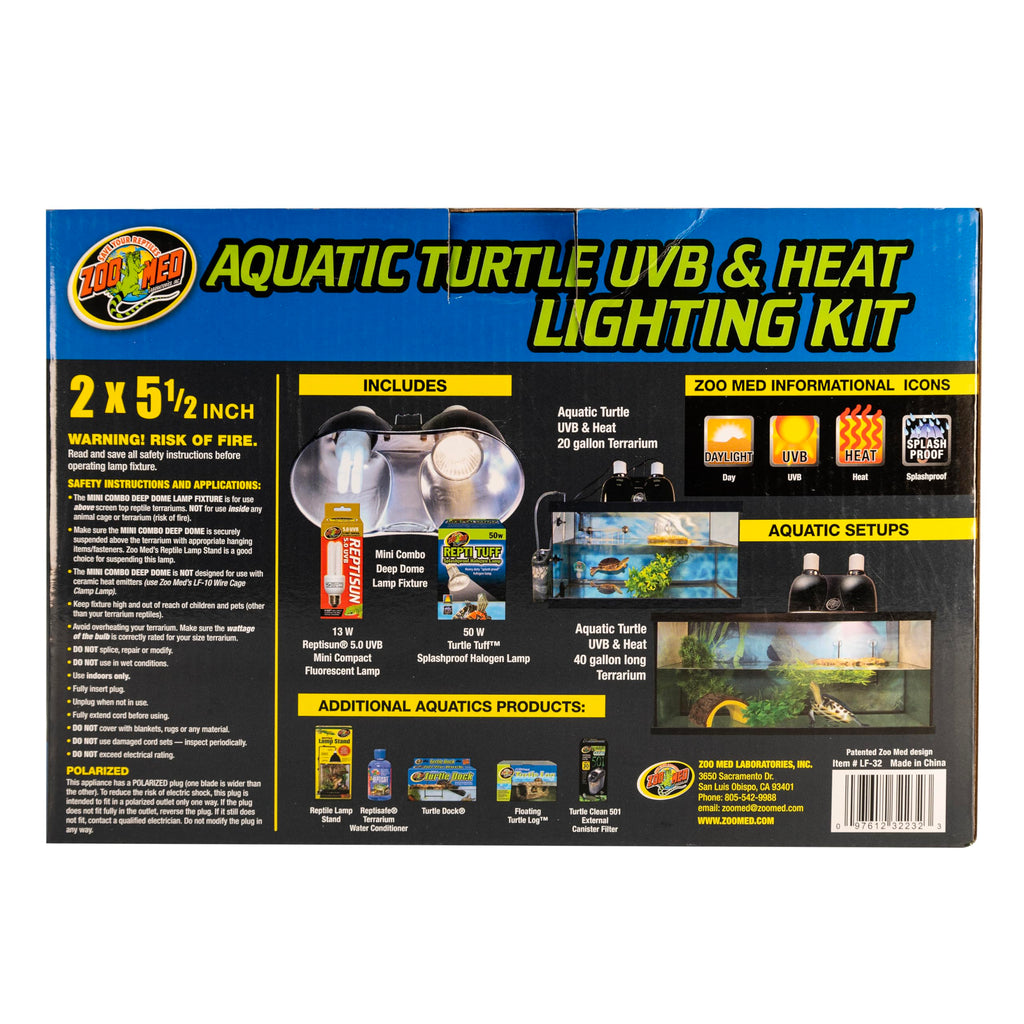 Aquatic Turtle Heat UVB Light Kit D958