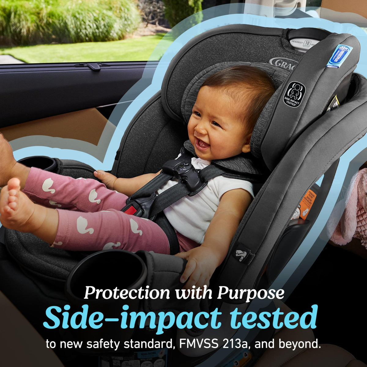 3-in-1 Rotating Convertible Car Seat H553