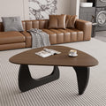 Wood Coffee Table with Wooden Top & Unique Base R38045